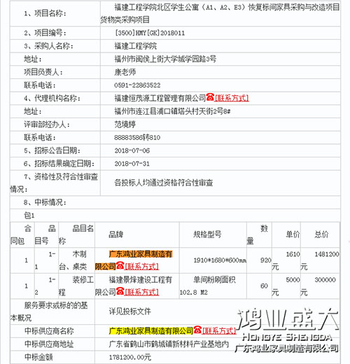欧宝(中国)盛大中标福建工程学院公寓采购项目