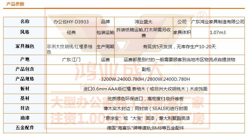办公桌椅报价单包含的参数