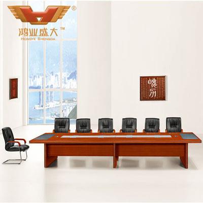 实木办公欧宝手机平台 14人长会议桌HYA9445